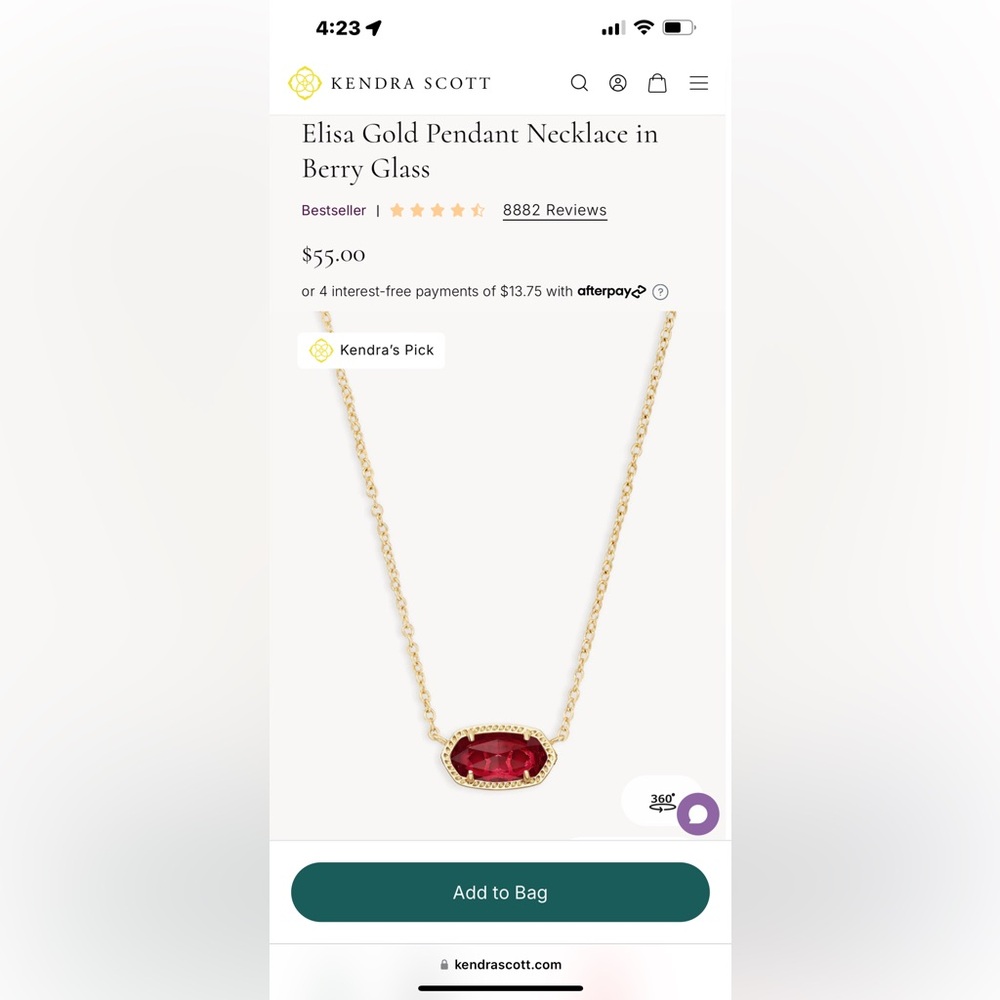 Kendra Scott “Berry” Necklace